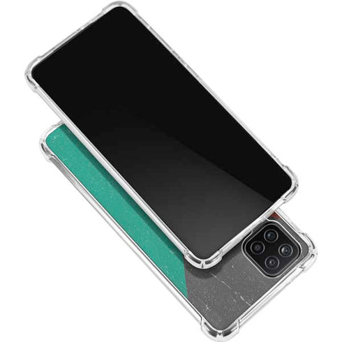 Kuwait Flag Distressed Galaxy A12 Clear Case